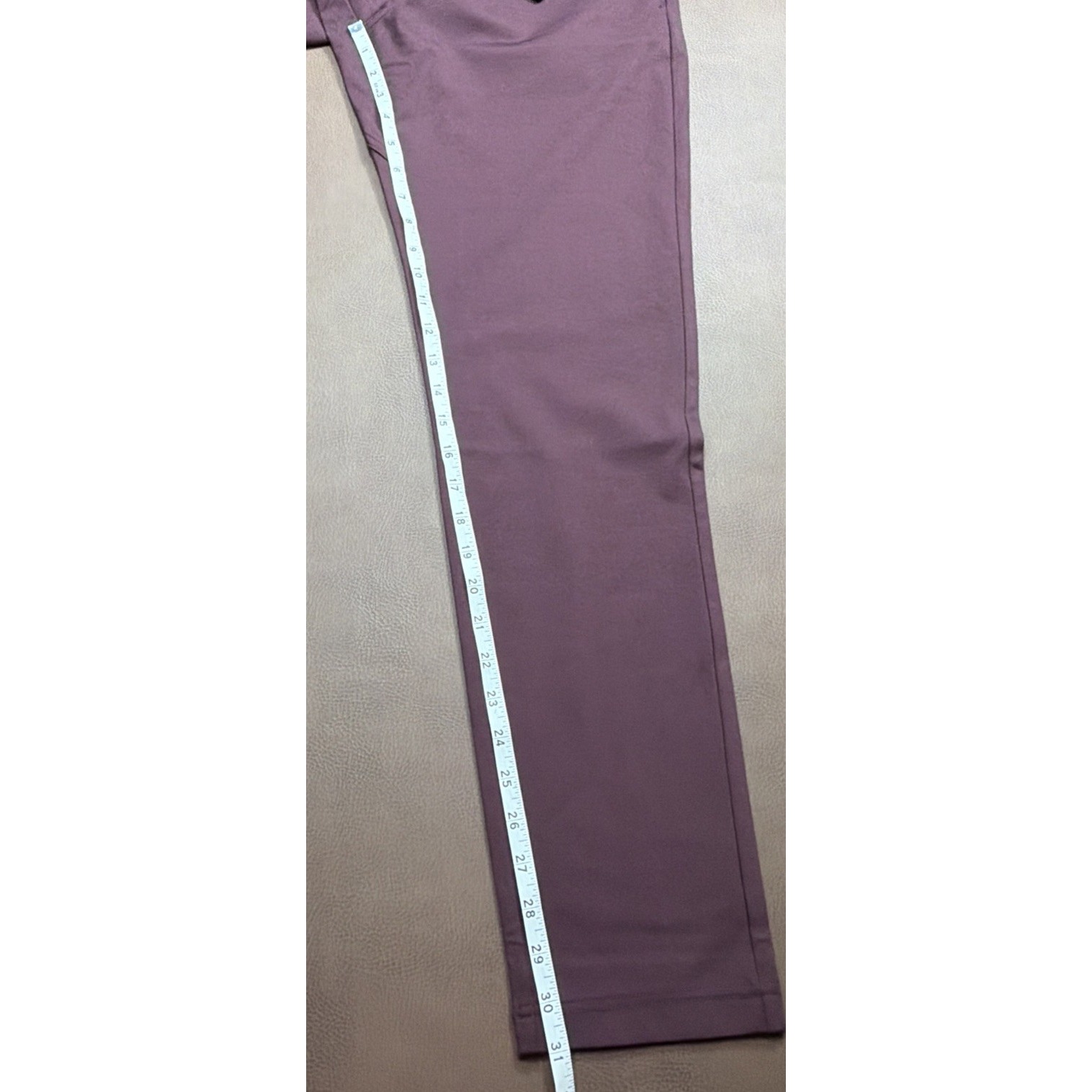 Bylt Everyday Pant 2.0 Mens 32x31 Performance Stretch Chino Golf Burgundy New!! — image 7 of 8
